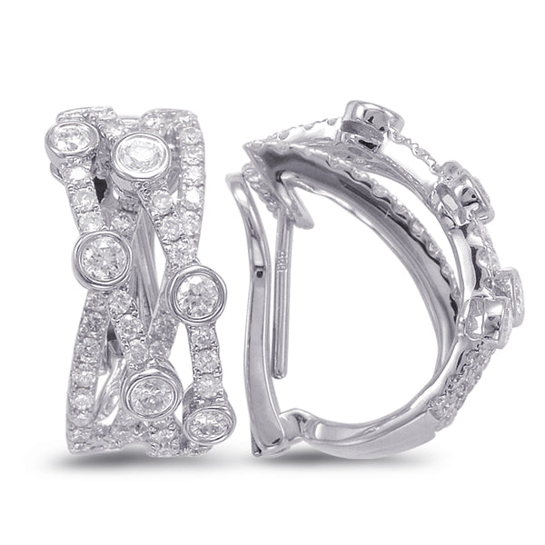 White Gold Diamond Earring - E7846WG