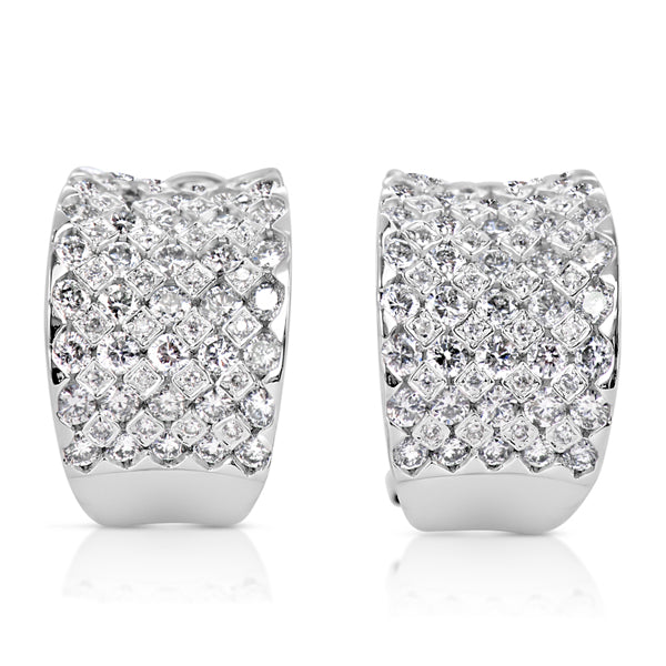 White Gold Diamond Earring - E7848WG