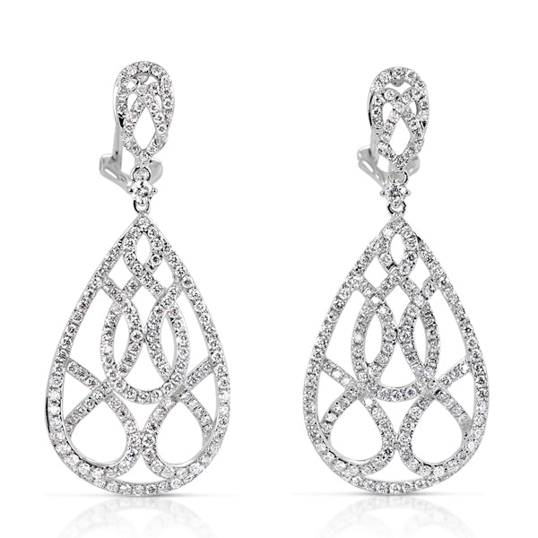 White Gold Diamond Earring - E7849WG