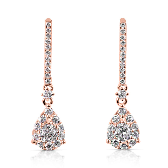 Rose Gold Diamond Earring - E7852RG