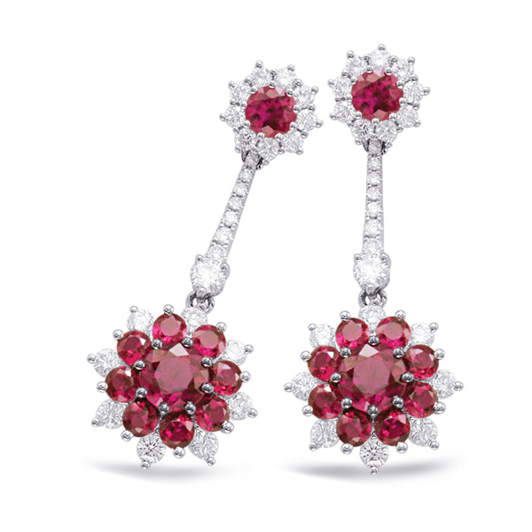 Ruby & Diamond Earring - E7865-RWG