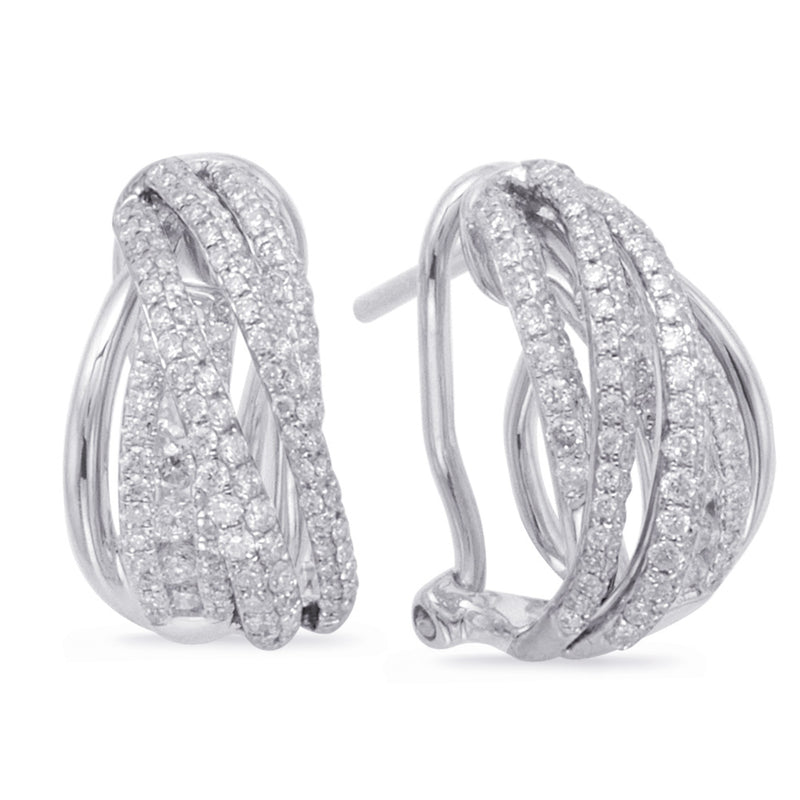 White Gold Diamond Earring - E7871WG