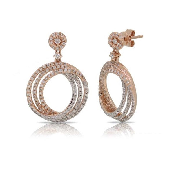 Rose Gold Diamond Earring - E7874RG