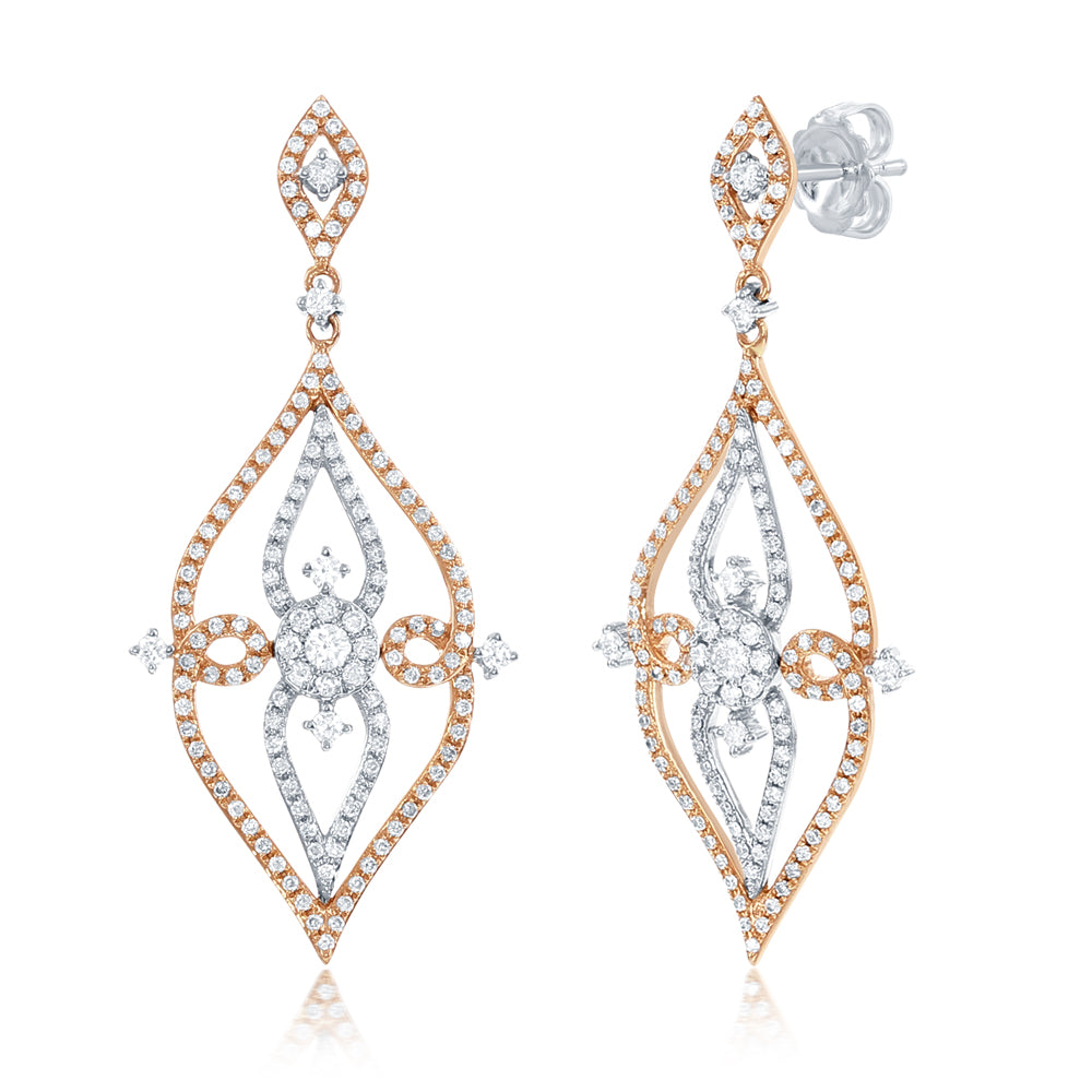 White Gold Diamond Earring - E7881RW
