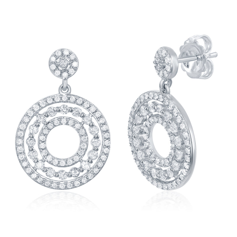 White Gold Diamond Earring - E7882WG