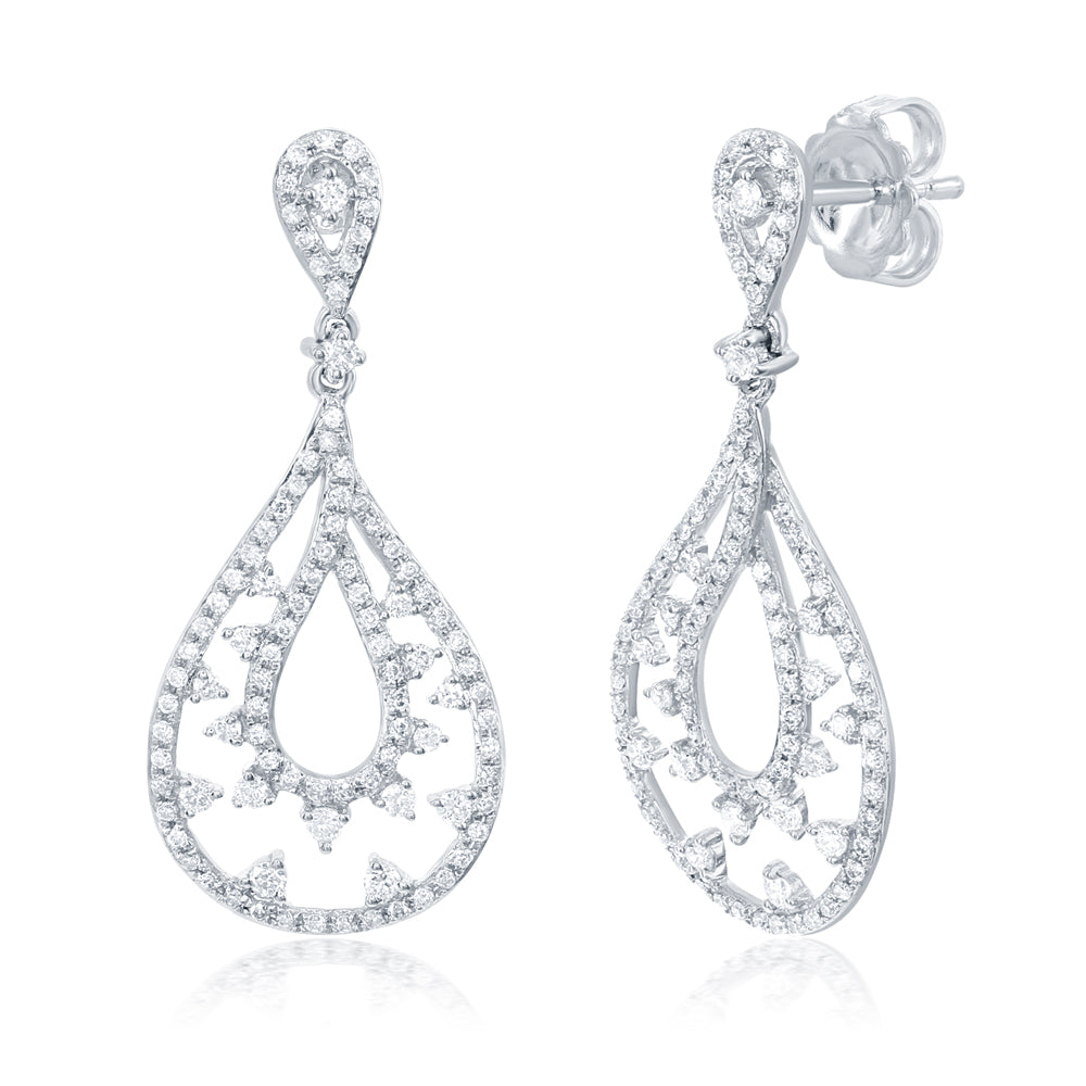 White Gold Diamond Earring - E7888WG