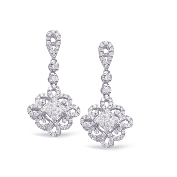 White Gold Diamond Earring - E7890WG