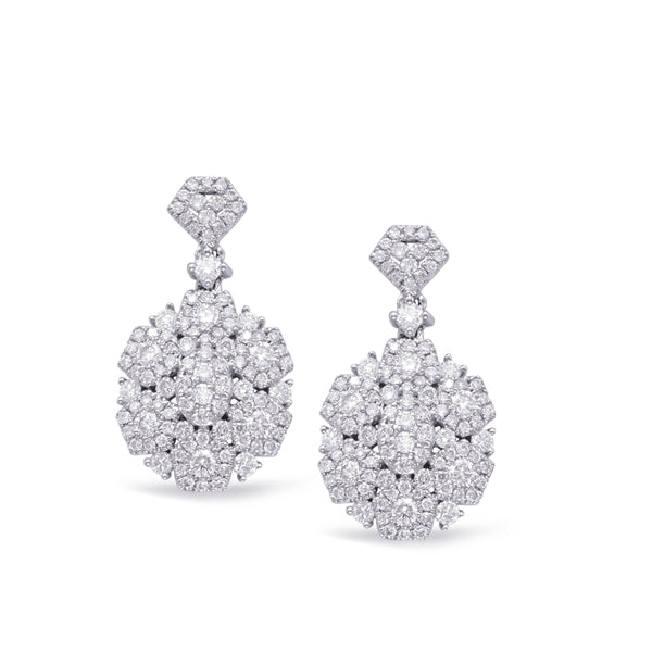 White Gold Diamond Earring - E7891WG