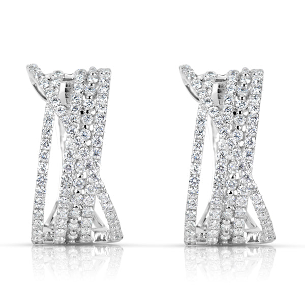 White Gold Diamond Earring - E7893WG