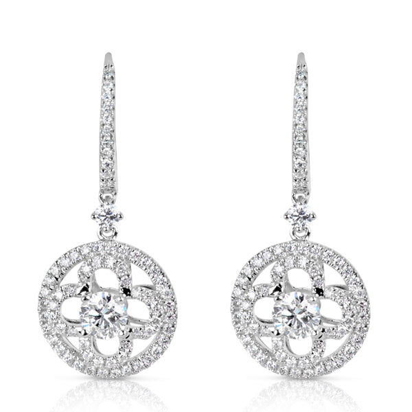 White Gold Diamond Hoop Earring - E7900WG