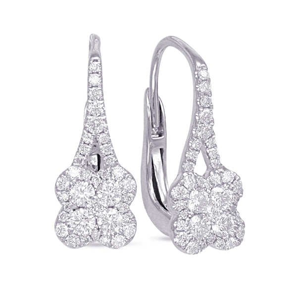 White Gold Diamond Earring - E7922WG