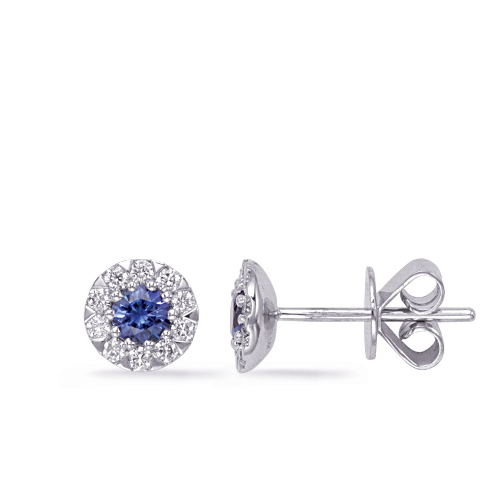 Sapphire & Diamond Earring - E7938-6.5MSWG