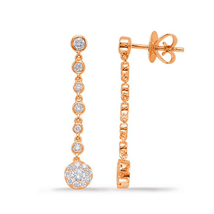 Rose Gold Diamond Earring - E7942RG