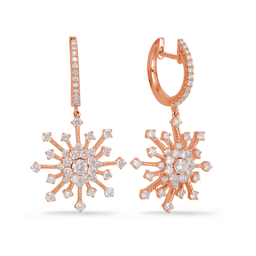 Rose Gold Diamond Earring - E7955RG