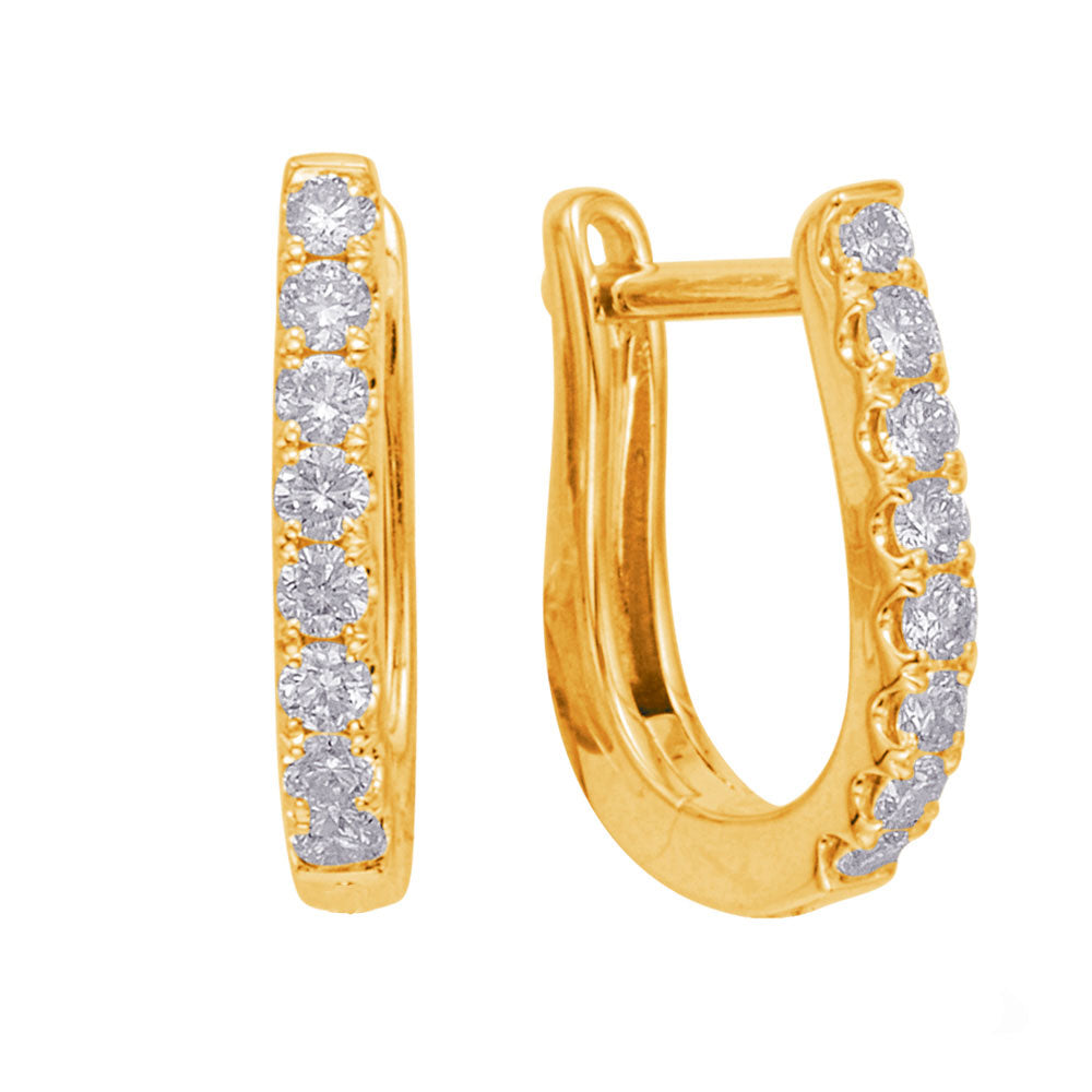 Yellow Gold Huggie Earring - E7961YG