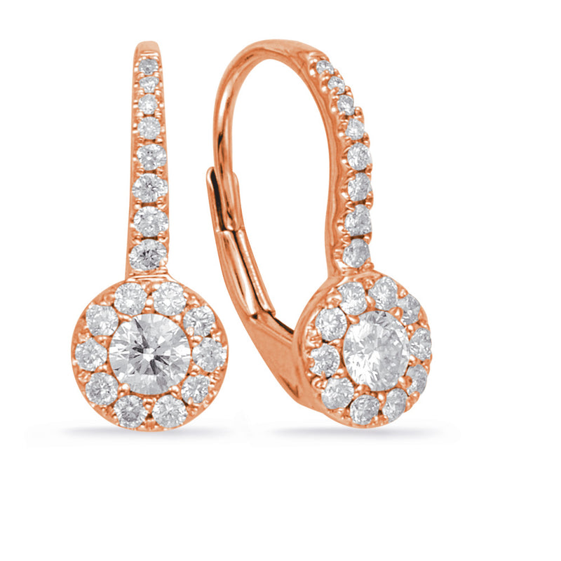 Rose Gold Diamond Earring - E7964RG