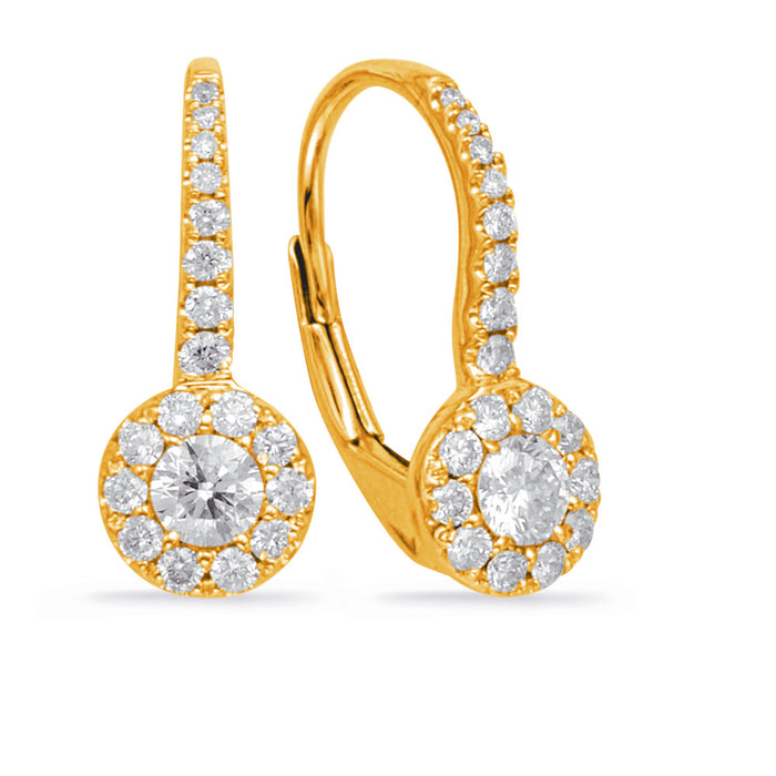 Yellow Gold Diamond Earring - E7964YG