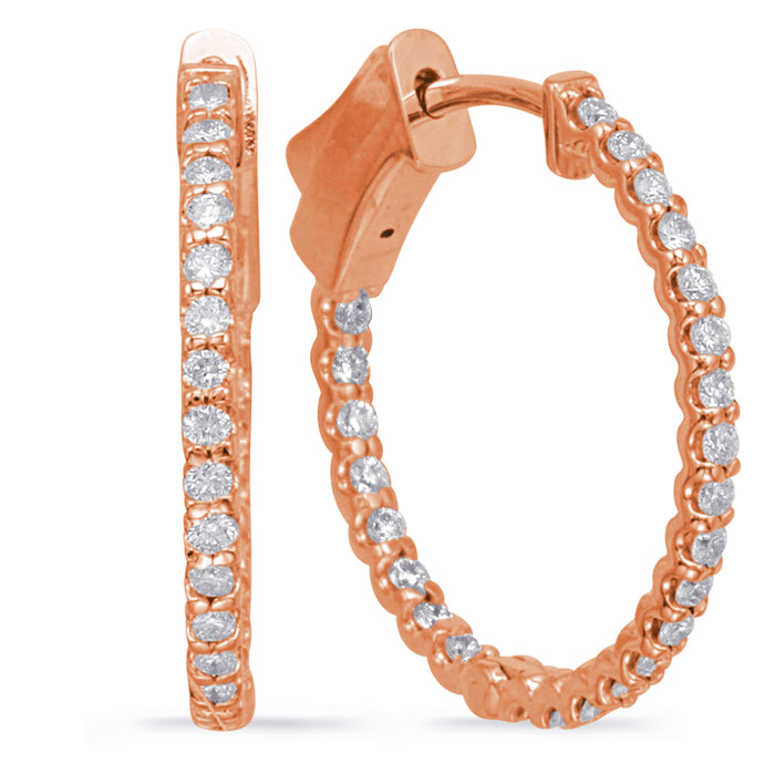 0.80 Inch Securehinge Hoop Earring - E7985RG