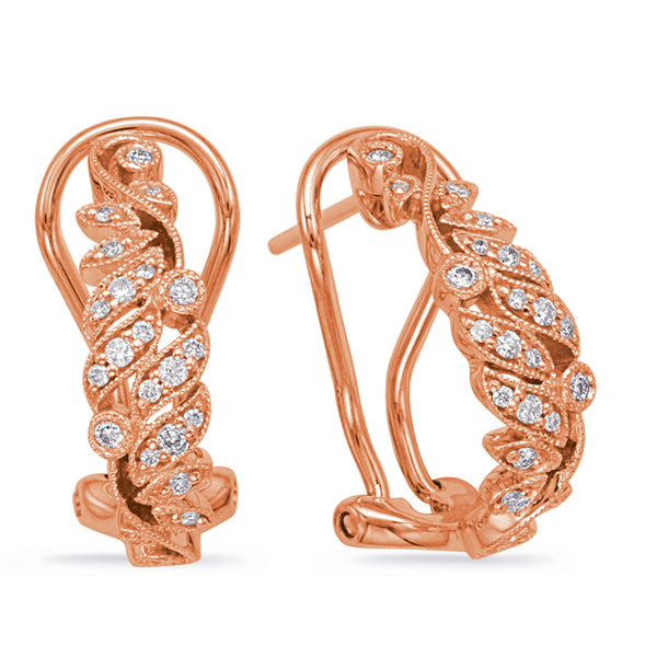 Rose Gold Diamond Earring - E7996RG