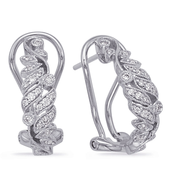 White Gold Diamond Earring - E7996WG