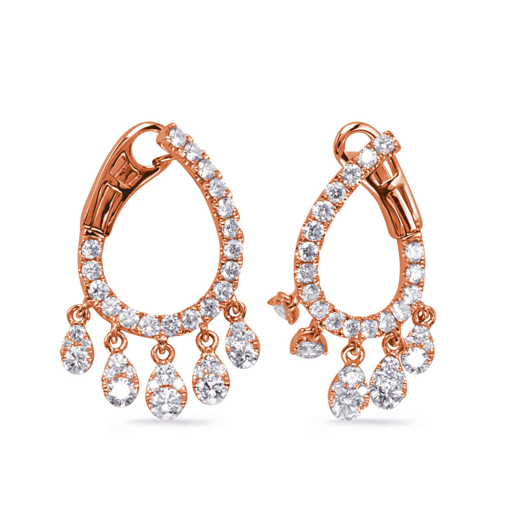 Rose Gold Diamond Earring - E8024RG