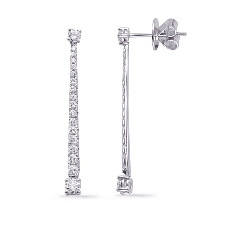 White Gold Diamond Fashion Earring - E8028WG