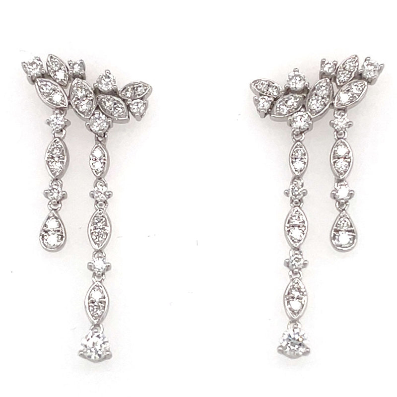 White Gold Diamond Earring - E8052WG