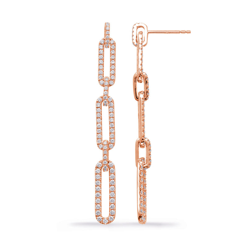 Rose Gold Diamond Earring - E8074RG