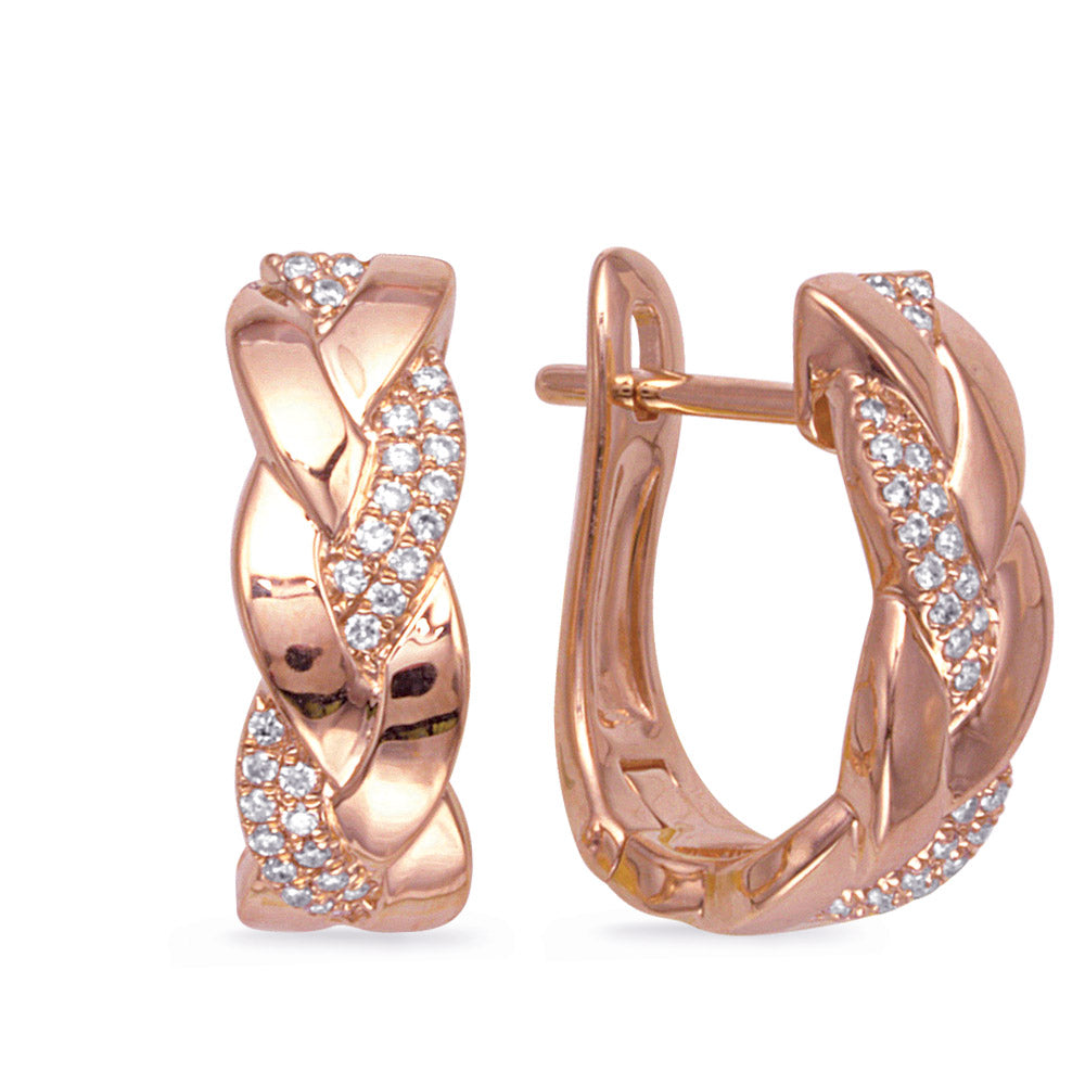 Rose Gold Diamond Earring - E8103RG