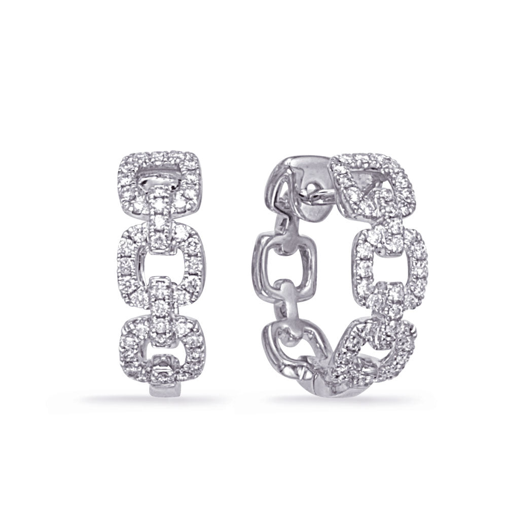 White Gold Diamond Earring - E8163WG