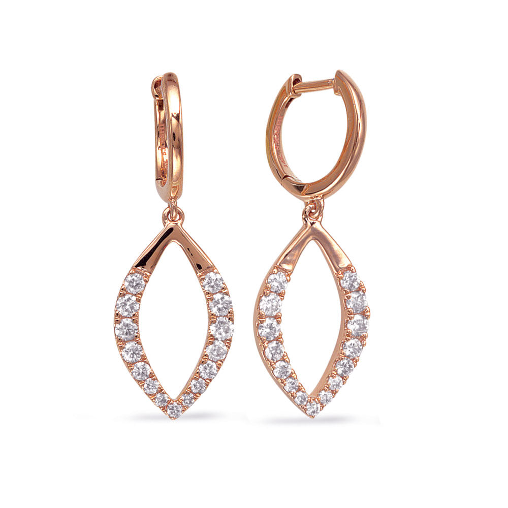Rose  Gold Diamond Earring - E8174RG