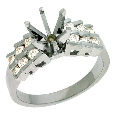 White Gold Engagement Ring - EN0101WG