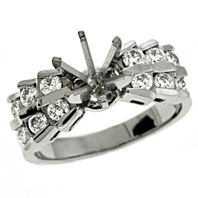 White Gold Engagement Ring - EN0147WG