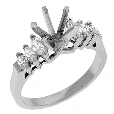 White Gold Engagement Ring - EN0151WG