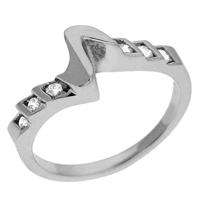 White Gold Matching Band - EN0158-BWG