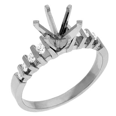 White Gold Engagement Ring - EN0159WG