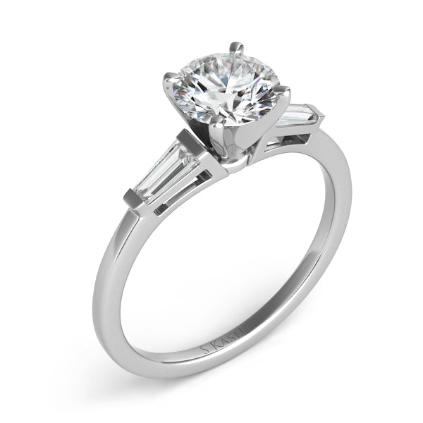 White Gold Engagement Ring - EN1509-4.7MWG