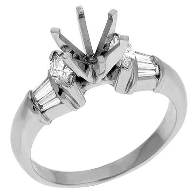 Platinum Engagement Ring - EN1563-PL