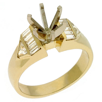 Yellow Gold Engagement Ring - EN1570