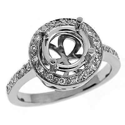 White Gold Engagement Ring - EN1594WG