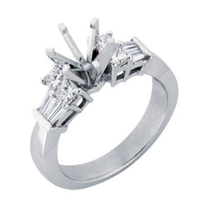 White Gold Engagement Ring - EN1595WG