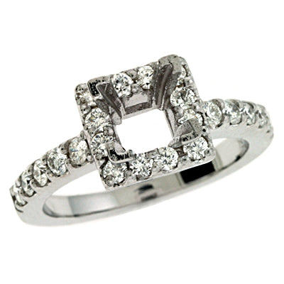 White Gold Engagement Ring - EN1596WG