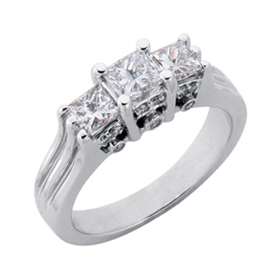 White Gold Engagement Ring - EN1602WG