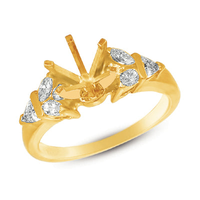 Yellow Gold Engagement Ring - EN1617YG