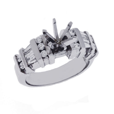 White Gold Engagement Ring - EN1657WG