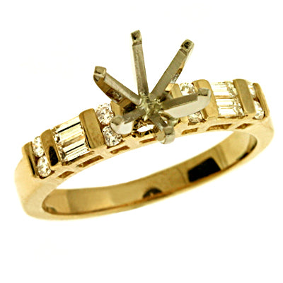 Yellow Gold Engagement Ring - EN1666YG