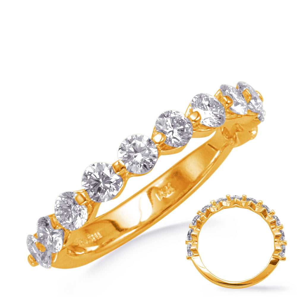 Yellow Gold Weding Band - EN1702-BYG