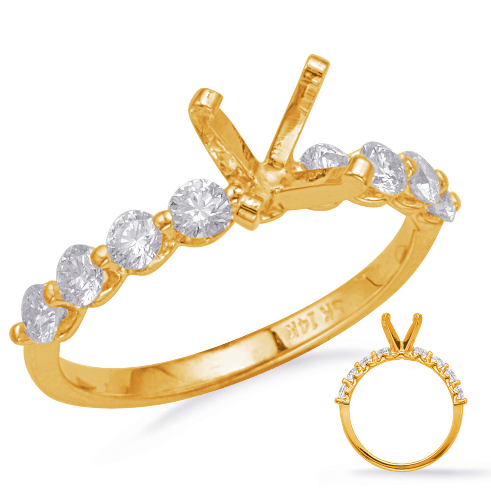 Yelllow Gold Engagement Ring - EN1708YG