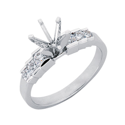 White Gold Engagement Ring - EN1712WG