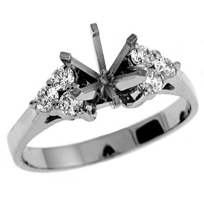 White Gold Engagement Ring - EN1713WG